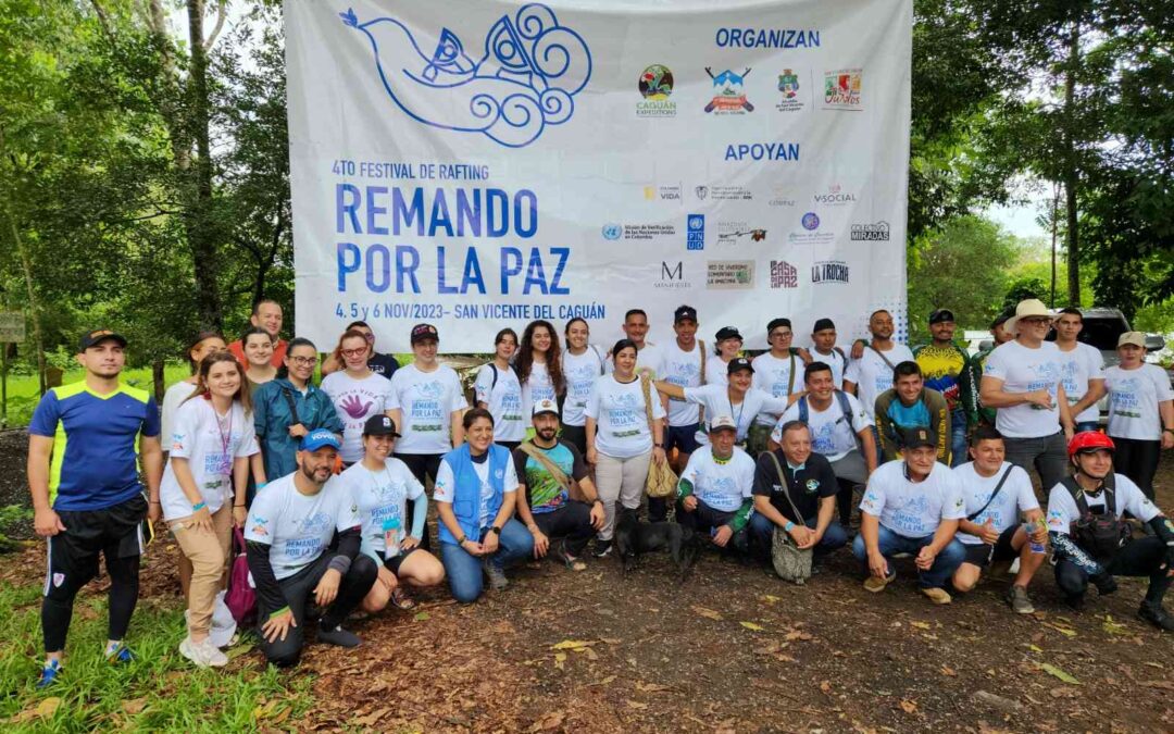Cuarto Festival de Rafting «Remando por la Paz» en Caquetá.
